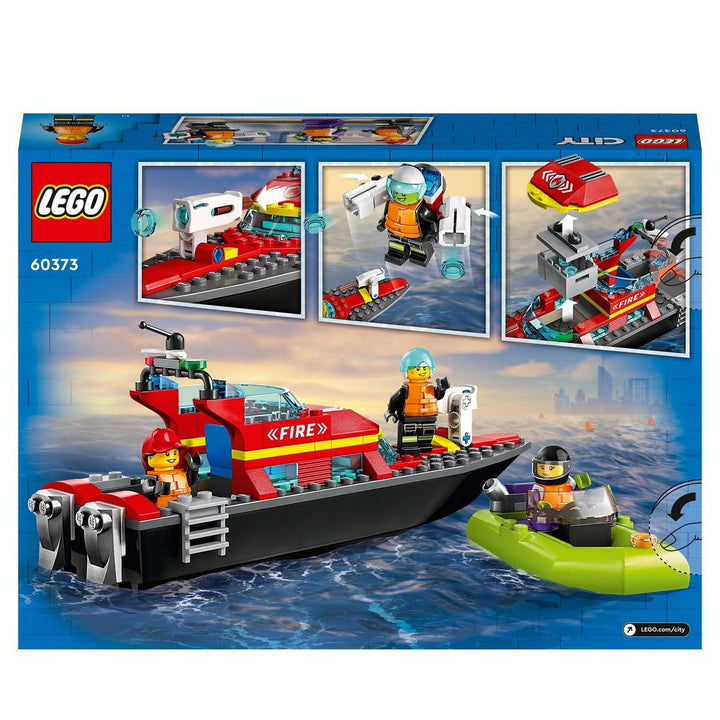 Juguete Lego Lancha De Rescate Contra Incendios 144 Piezas