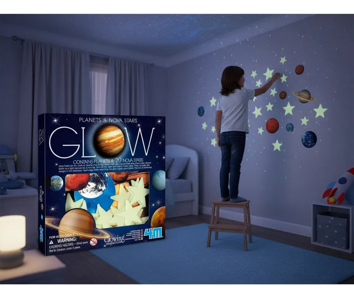 Set De Planetas Y Estrellas Que Brillan En La Oscuridad