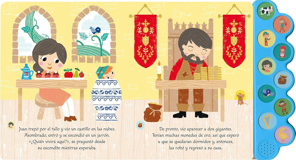 Libro De Sonidos Jack Y Los Frijoles Mágicos Para Niños