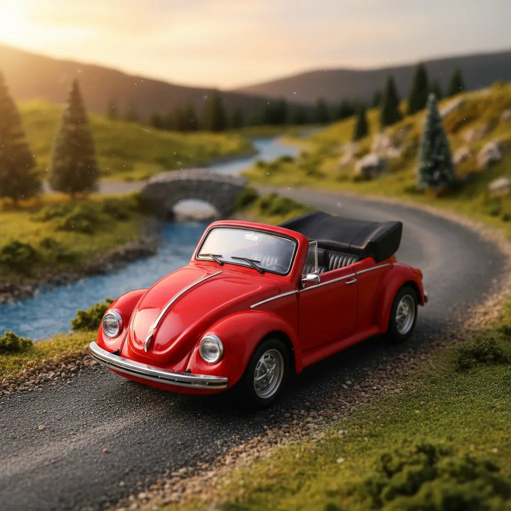 Carro A Escala 1/36 Volkswagen Beetle Original