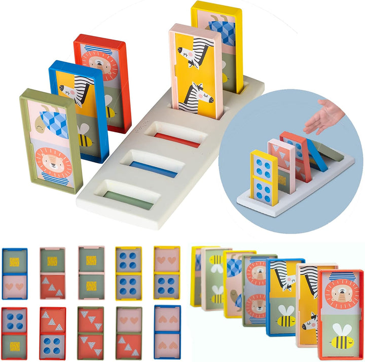 Juego Didáctico Dominó  De Doble Cara Para Niños
