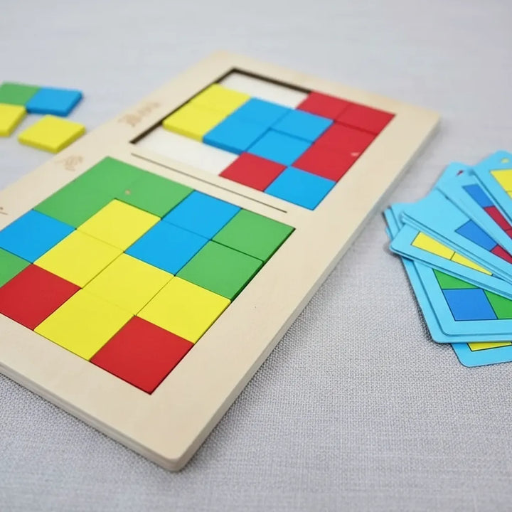 Juego De Mesa Educativo Rubik En Madera Para Niños
