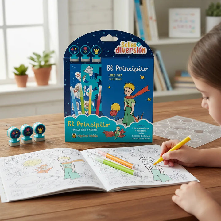 Set Creatividad El Principito Con Sellos Para Niños