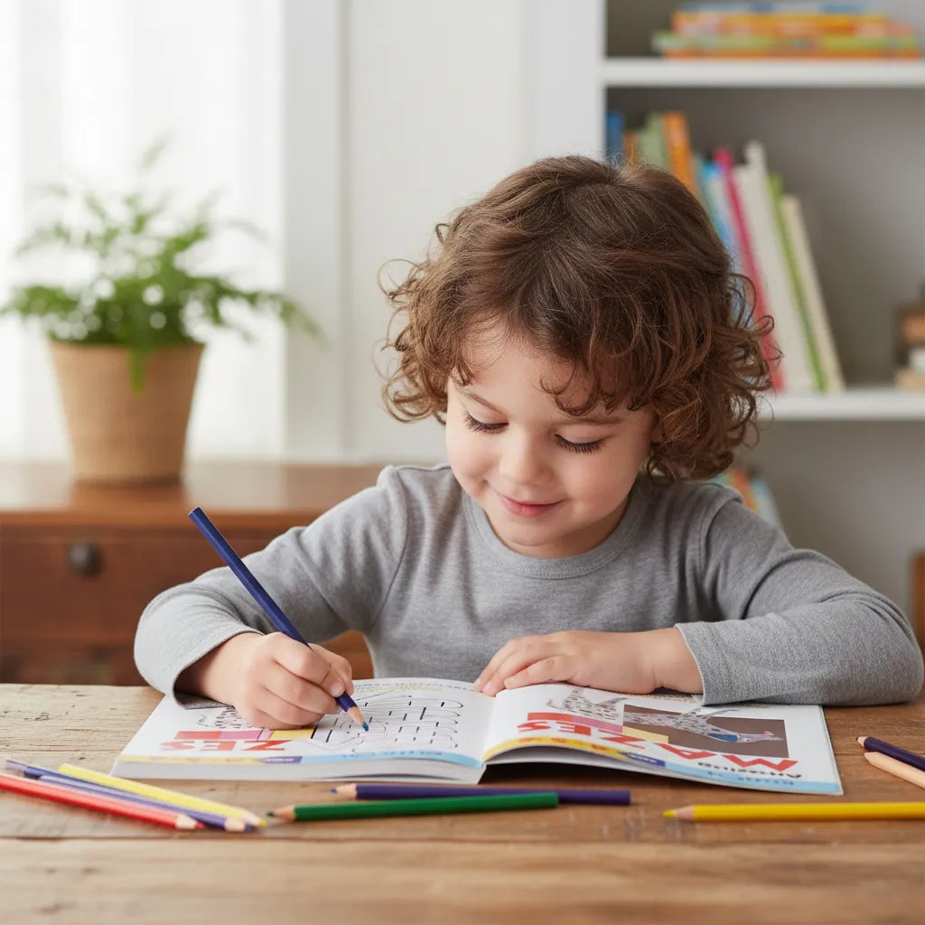 Libro didáctico Kumon Amazing Mazes para niños