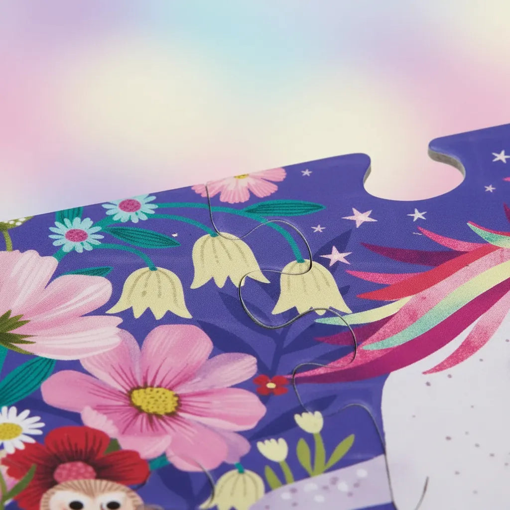 Rompecabezas Castillo Unicornio 24 Piezas Para Niños