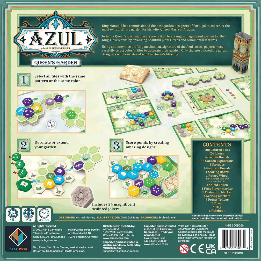 Juego De Mesa Azul Jardín De La Reina Para Niños Familiar