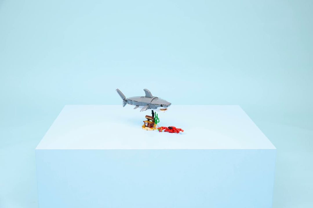 Juego De Construcción Tiburón 3 En 1 379 Piezas Lego Original