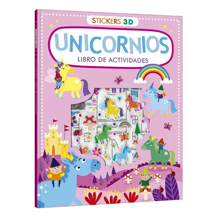 Libro De Actividades De Unicornios Stickers Para Niños