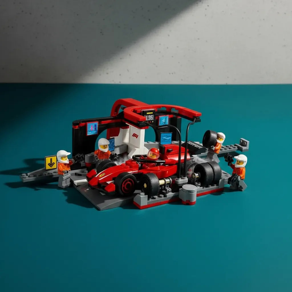 Juguete Lego City F1 Pit Stop Ferrari 322 Piezas Para Niños