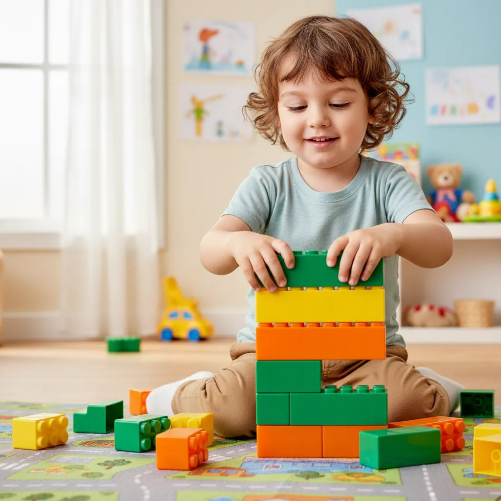 Juego Mega Bloques Construcción 47 Piezas Para Niños