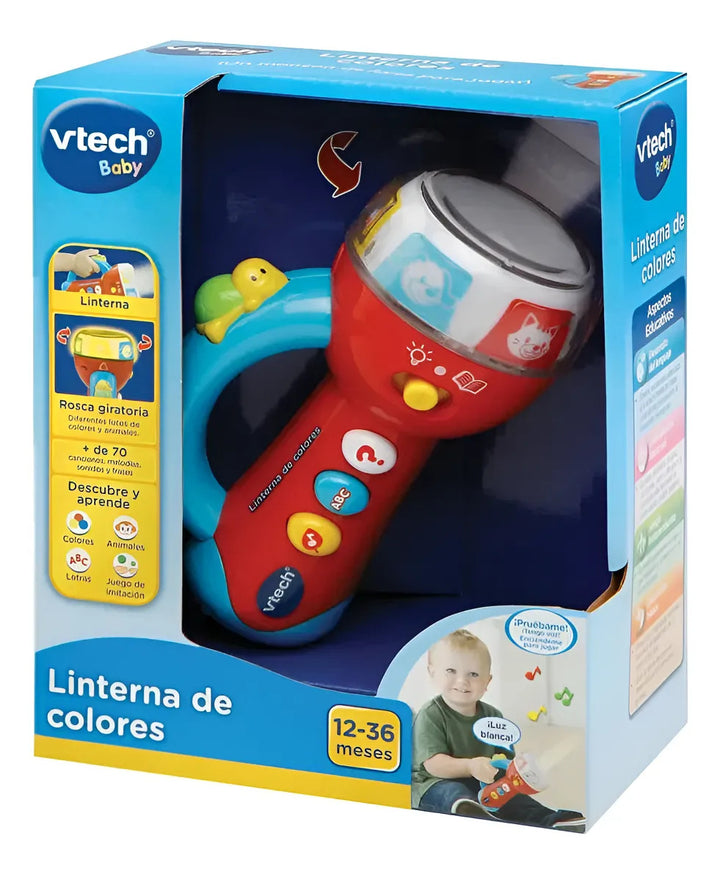 Juguete Linterna De Colores Gira Y Aprende Para Niños
