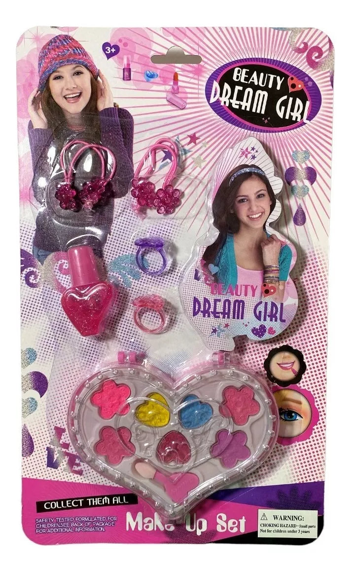 Set De Maquillaje Corazón Mediano Para Niñas