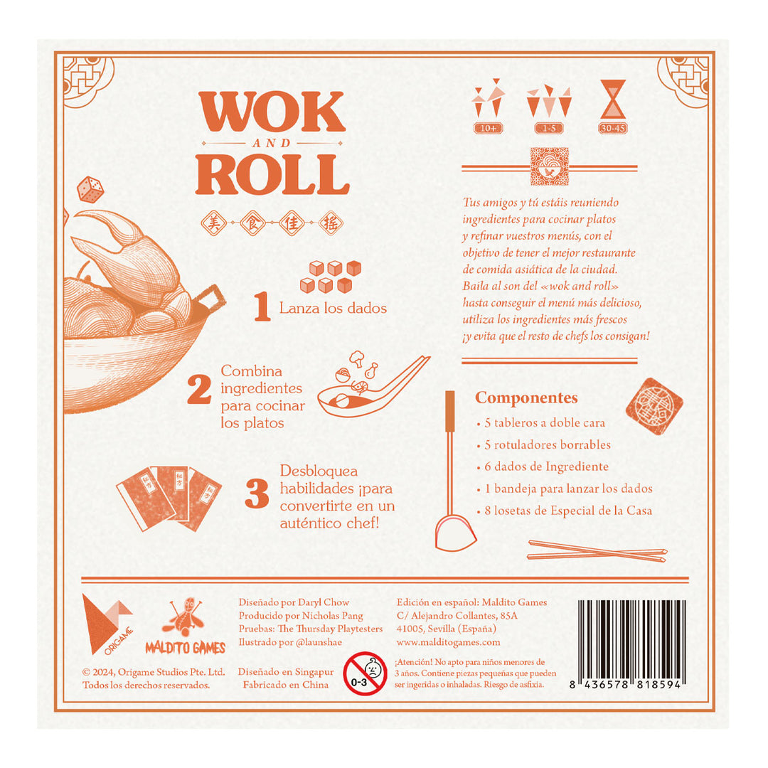 Juego De Mesa Wok And Roll Estratégico Para Niños