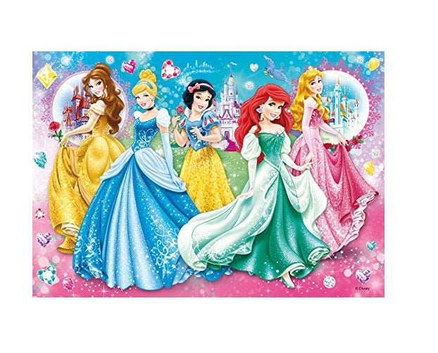 Rompecabezas 104 Piezas Princesas Con Gemas