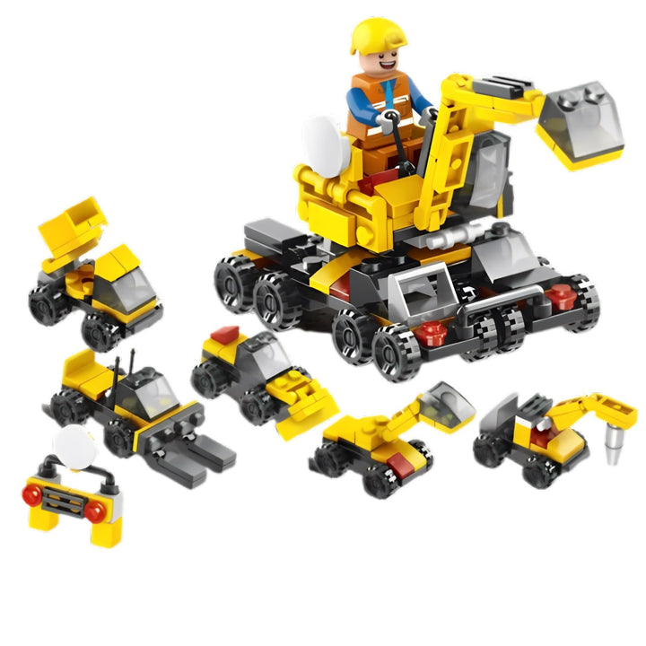 Set De Construcción 6 En 1 Team 72 Piezas Para Niños