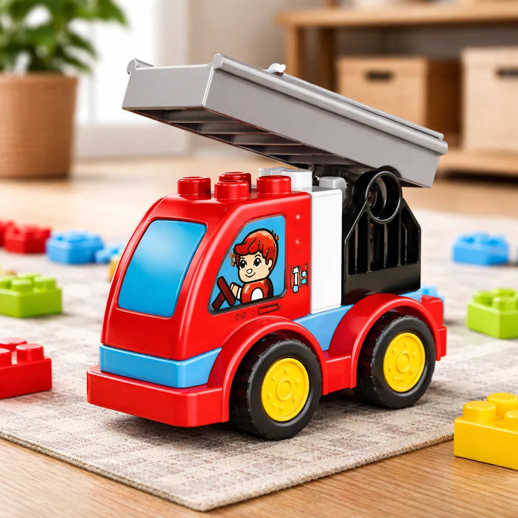 Juego camión Bombero Armable 9 Piezas Niños