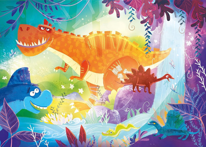 Rompecabezas 40 Piezas 2 En 1 Dinosaurios Niños