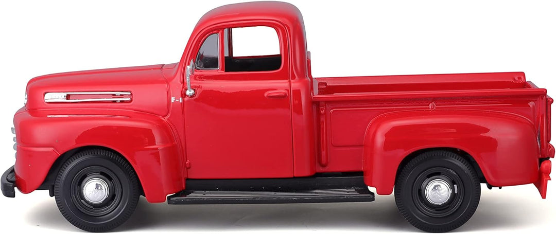 Carro Ensamblar 1:24 Al 1948 Ford F-1 Pick-up Rojo