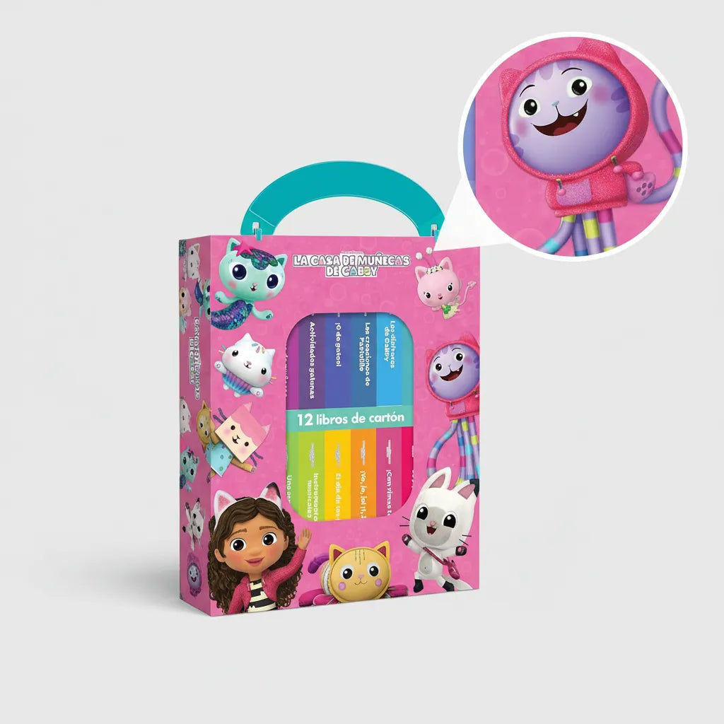 Set De 12 Libros Gabbys Dollhouse Para Niños