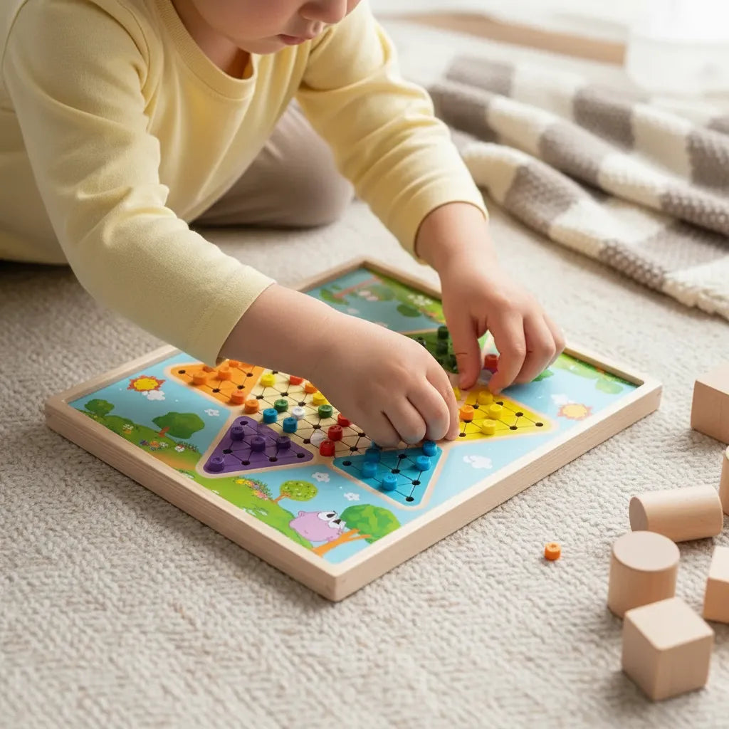 Juego Didáctico Multifuncional En Madera Para Niños