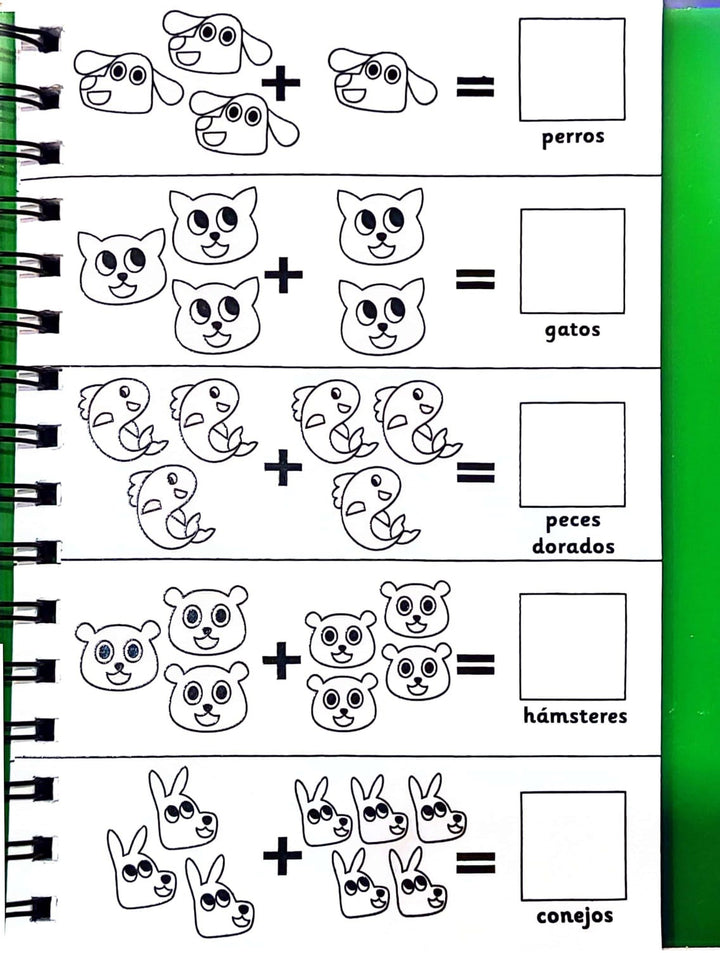 Libro Educativo Sumando Para Pintar Con Agua Niños