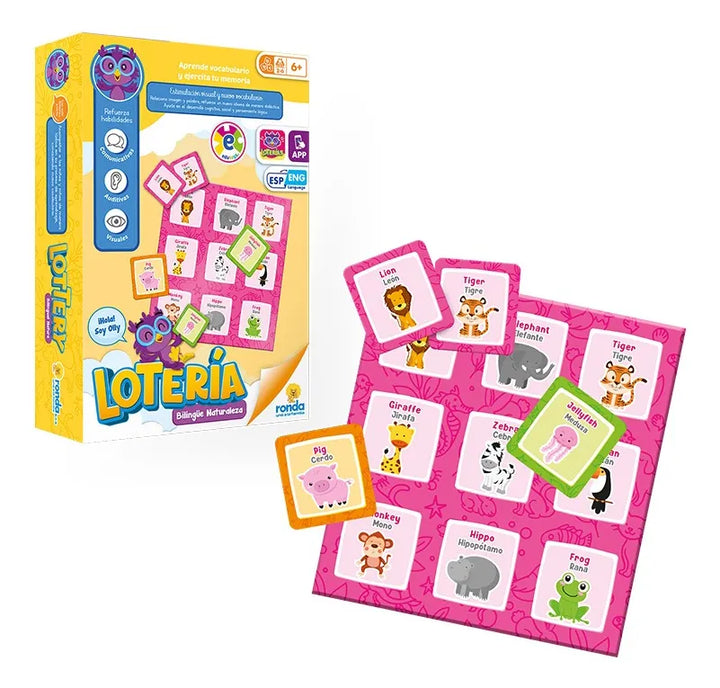 Loteria Infantil Bilingue La Naturaleza