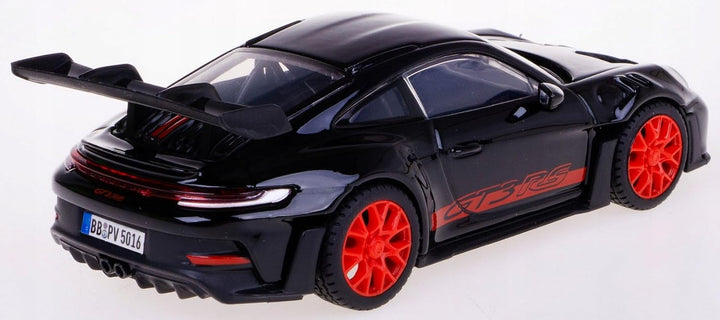 Carro Escala Bburago 1/43 Race Porsche 911 Gt3 Rs Negro