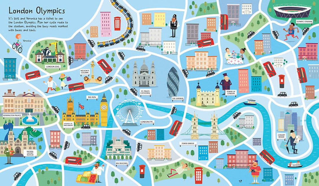 Libro De Actividades Laberintos Map Mazes Para Niños