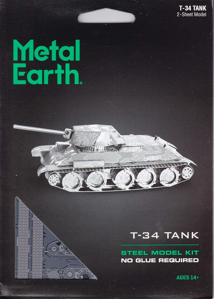 Rompecabezas Modelo Metal Earth T-34 Para Niños Adultos