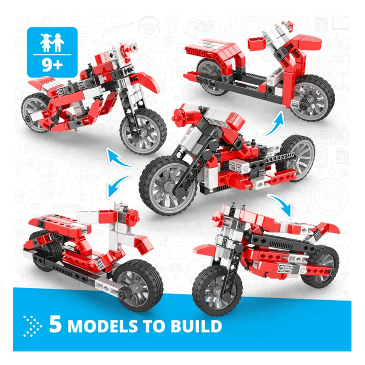 Juego De Construcción Motos 5 En 1 125 Piezas