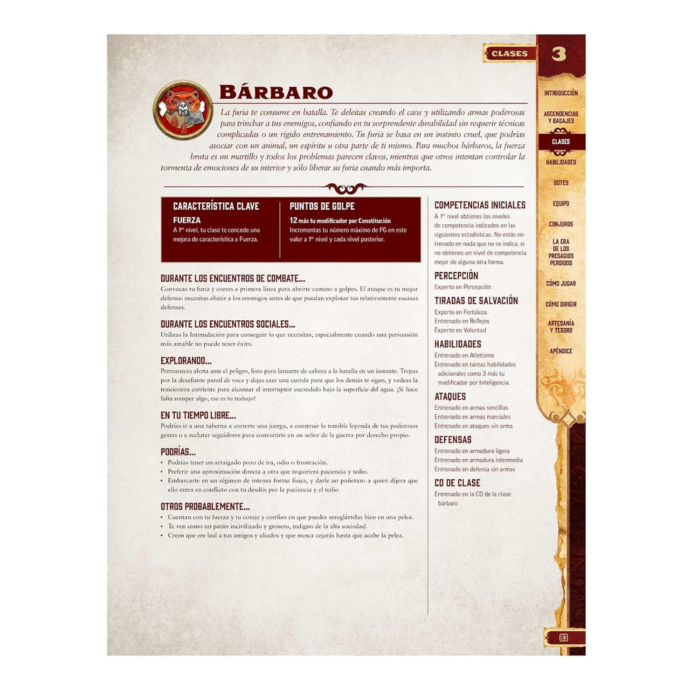 Libro Juego Pathfinder Reglas Básica 2 Edición