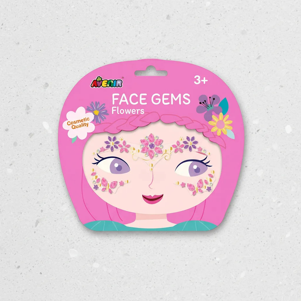 Set De Arte y Manualidades Gemas Para El Rostro Flores