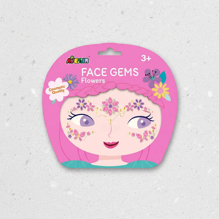 Set De Arte y Manualidades Gemas Para El Rostro Flores