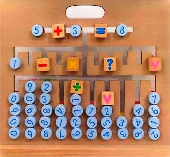 Tablero Didactivo De Operaciones Matematicas Madera