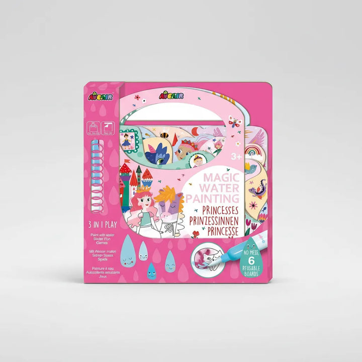 Libro Magico Para Pintar Con Agua Princesas