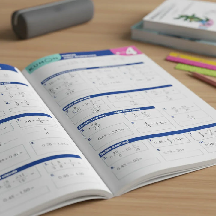 Libro Kumon Decimales Y Fracciones Grado Cuarto En Ingles