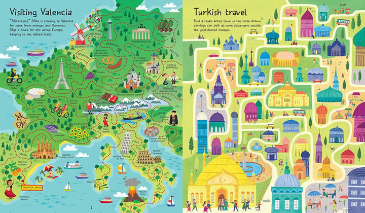 Libro De Actividades Laberintos Map Mazes Para Niños