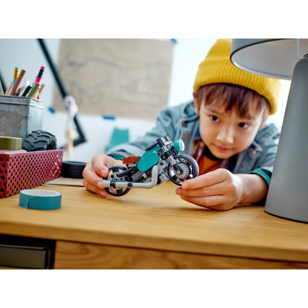 Lego Armatodo Moto Clásica 128 Piezas Para Niños