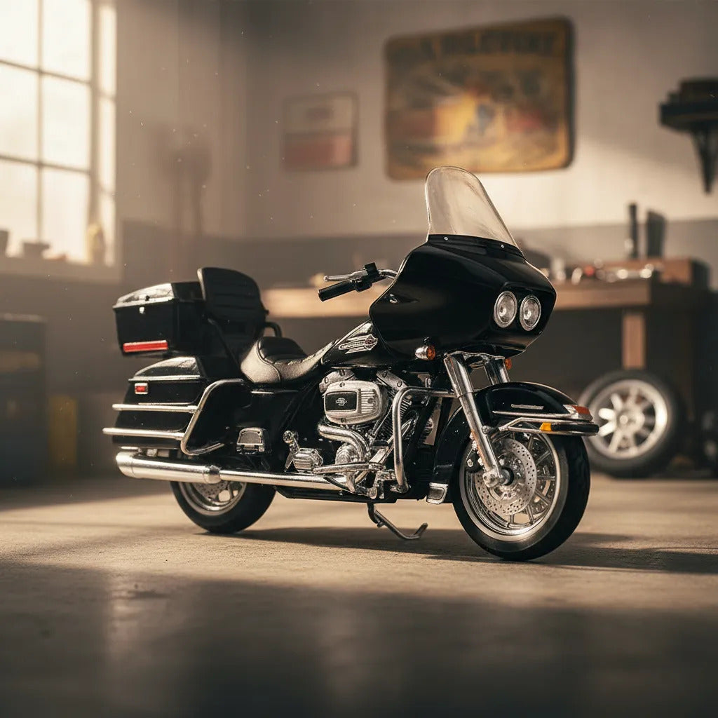 Moto escala Harley Davidson 1988 FLT Tour Glide Para Niños
