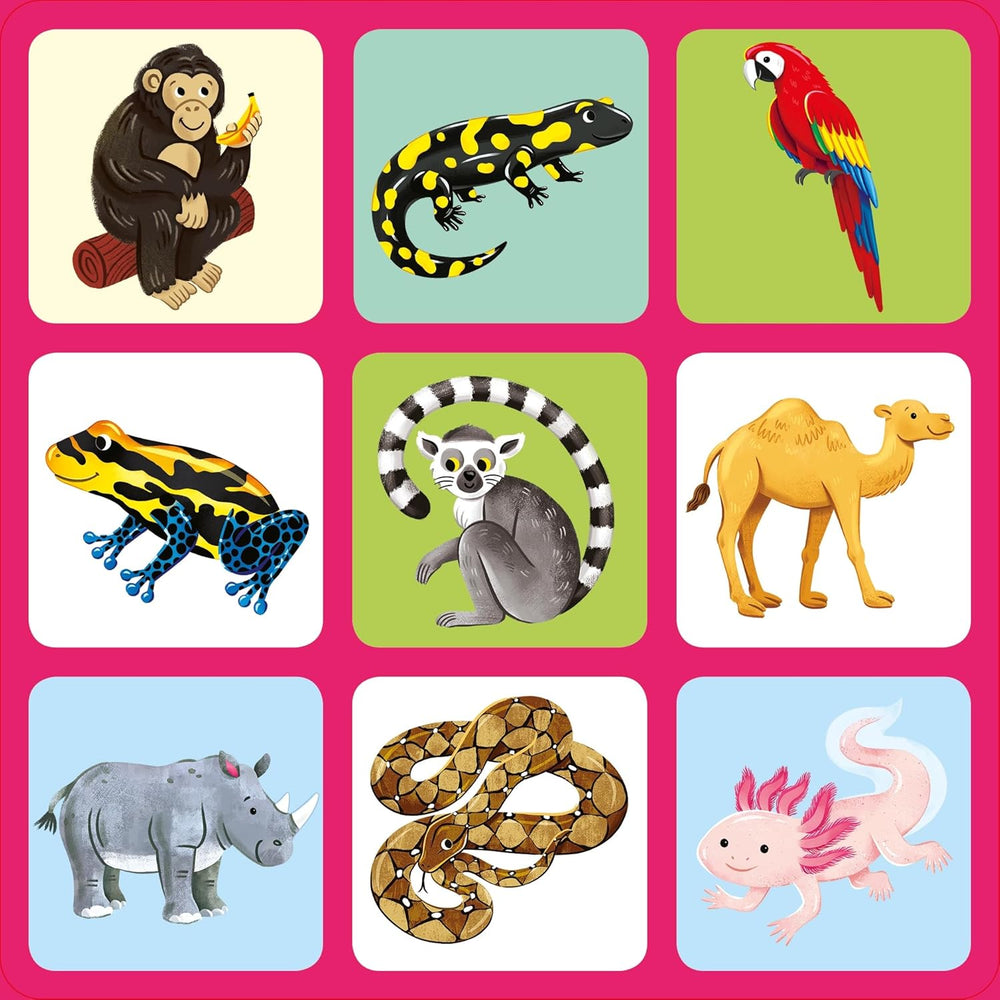 Juego Y Libro Didáctico Memoria Animales Del Zoológico Niños