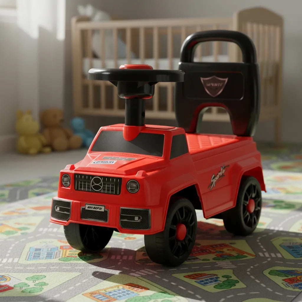 Carros Montable Con Bocina rojo Para Niños