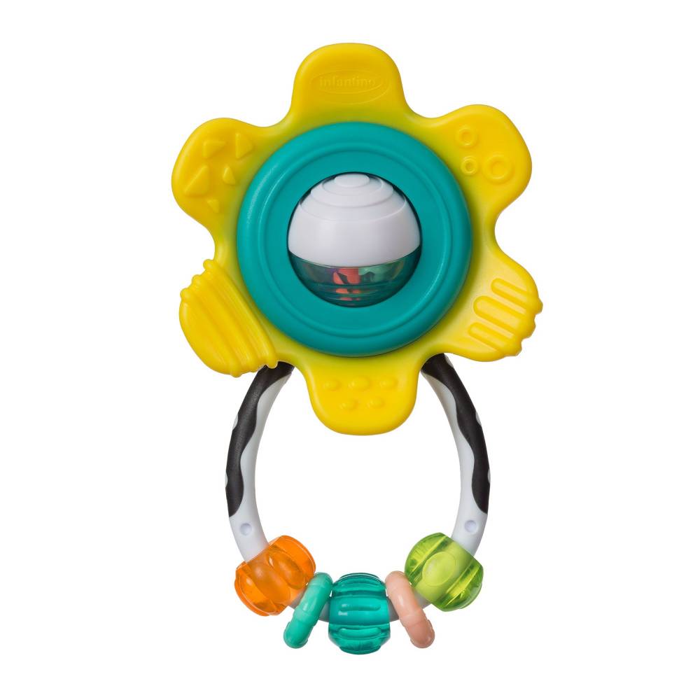Juguete Sensorial Bebés Mordedor Y Sonajero Flor