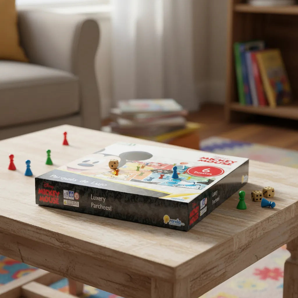 Juego De Mesa Parqués De Lujo Mickey Mouse