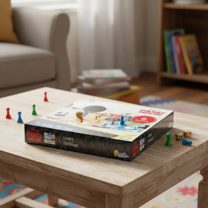 Juego De Mesa Parqués De Lujo Mickey Mouse