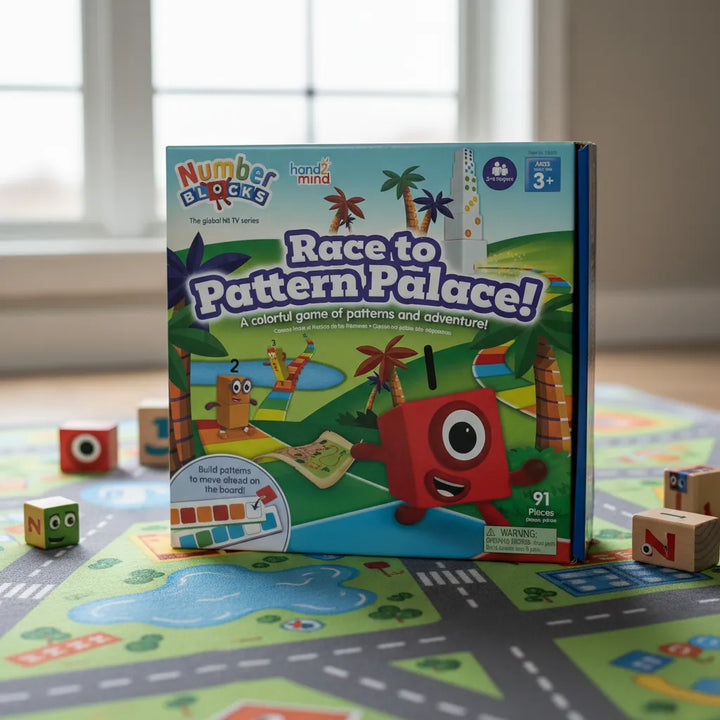 Juego De Mesa Carrera De Bloques Numérico Para Niños