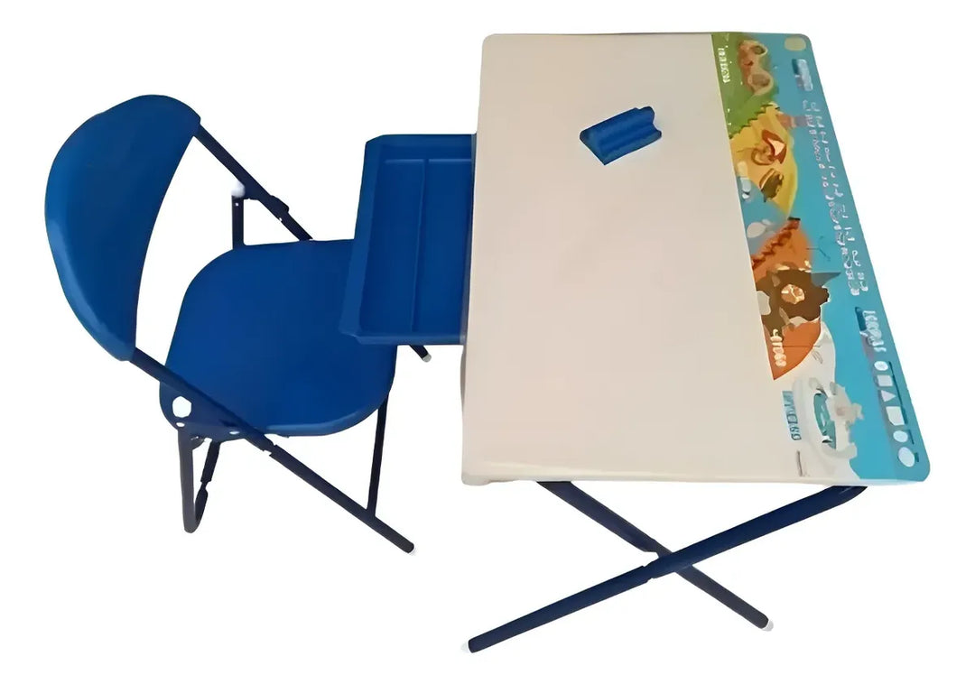 Juego Set Kinder Tablero Con Silla Y Accesorios Para Niños