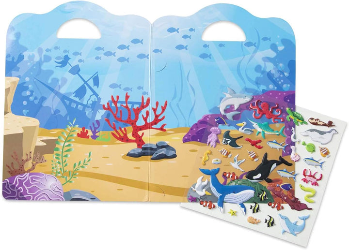 Libro De Calcomanías El Océano  Para Niños