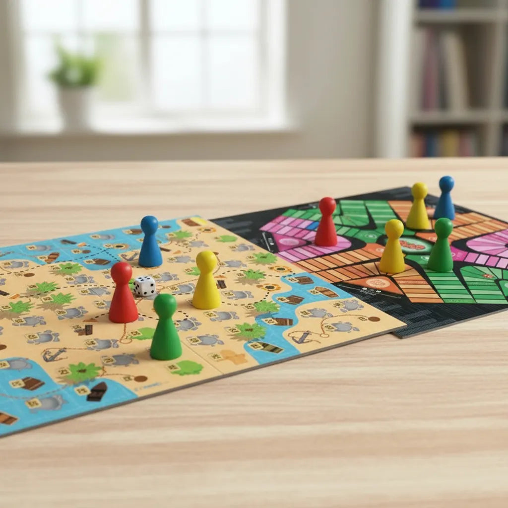 Parqués Y Escalera 6 Puestos Juego de Mesa