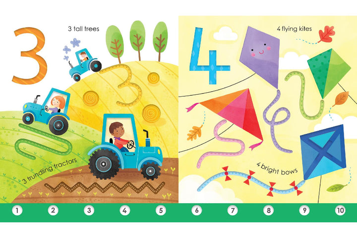 Libro Infantil Fingertrail Aprender A Contar Para Niños
