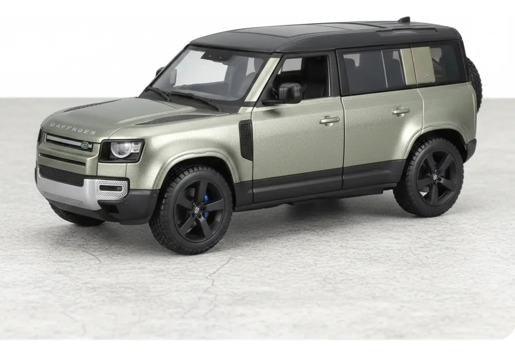 Carro Bburago A Escala 1:43 Land Rover Defender 110 Verde